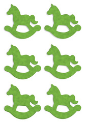 HERMA Weihnachts-Sticker MAGIC Filz Eiskristalle, weiß