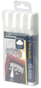 Securit Kreidemarker WATERPROOF MEDIUM, 4er Etui