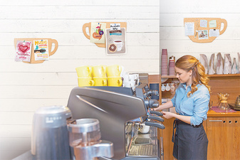 Securit Korktafel SILHOUETTE Tasse