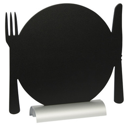 Securit Tischaufsteller SILHOUETTE Teller