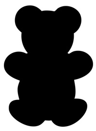 Securit Kreidetafel SILHOUETTE Bär