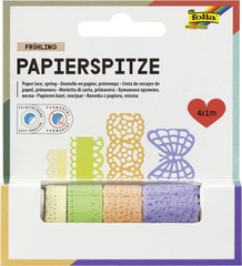 folia Papierbordüren Creative, selbstklebend, weiß