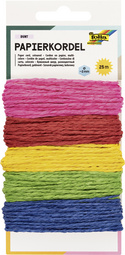 folia Papierkordel, 5 m, farbig sortiert