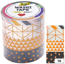 folia Deko-Klebeband Washi-Tape Hotfoil Gold II, 4er Set