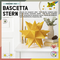 folia Faltblätter Bascetta-Stern, violett-transparent