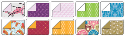folia Faltblätter JAPAN, 100 x 100 mm, 50 Blatt