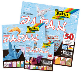 folia Faltblätter JAPAN, 100 x 100 mm, 50 Blatt