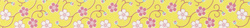 folia Deko-Klebeband Washi-Tape, Blütenranke blau