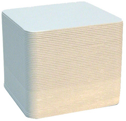 folia Blanko-Bierfilze, quadratisch, 93 x 93 mm