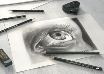 FABER-CASTELL Bleistift CASTELL 9000 Design, 12er Metalletui