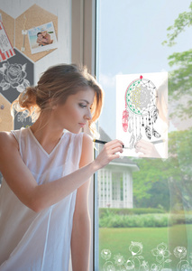 Securit Fensterschablonen-Set WINDOODLE, Musik-Motiv