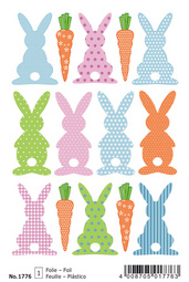HERMA Oster-Sticker MAGIC TREND Hasenralley, Folie