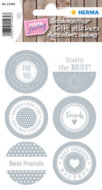 HERMA Geschenke-Sticker HOME Friends