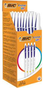 BIC Kugelschreiber Cristal Up, Strichfarbe schwarz, 20 Stück