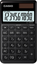 CASIO Taschenrechner SL-1000 SC-GD, Solar-/ Batteriebetrieb