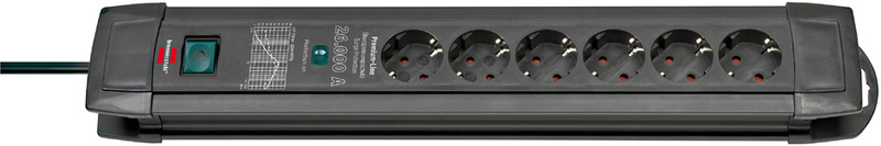 brennenstuhl Steckdosenleiste Premium-Line, 6-fach