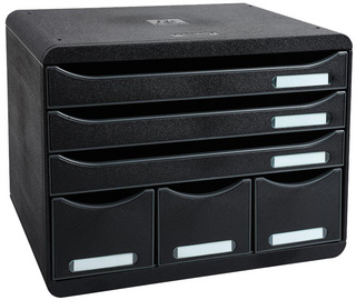 EXACOMPTA Schubladenbox STORE-BOX MINI, 7 Schübe, schwarz