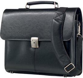 Alassio Aktentasche FAENZA, mit Laptopfach, Echtleder