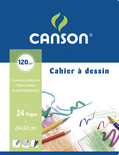 CANSON Zeichenheft, 240 x 320 mm, blanko, 12 Blatt
