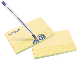 Kores Haftnotizen Mandala Notes, 125 x 75 mm, gelb