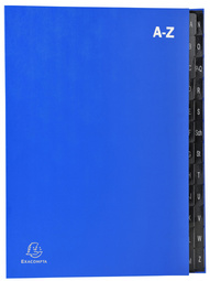 EXACOMPTA Pultordner, DIN A4, A-Z, 24 Fächer, schwarz