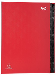 EXACOMPTA Pultordner, DIN A4, A-Z, 24 Fächer, schwarz
