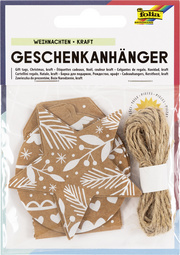 folia Geschenkanhänger Weihnachten Hotfoil, inkl. Schnur