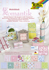 folia Motivblock Romantik, 240 x 350 mm, 26 Blatt