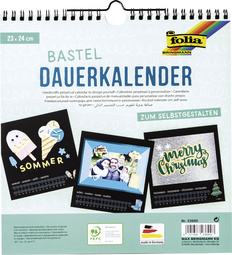 folia Kreativ-Wandkalender, 230 x 240 mm, weiß