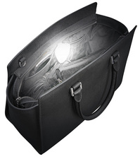 WEDO Aufladbares LED-Handtaschenlicht, 2 LEDs & IR-Sensor