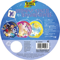 folia Transparentpapier-Zuschnitte, rund, Konfetti