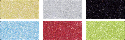 folia Glitterkarton-Block Basic, 170 x 245 mm, 300 g/qm