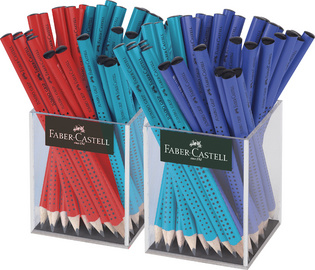 FABER-CASTELL Bleistift Jumbo GRIP, im Köcher
