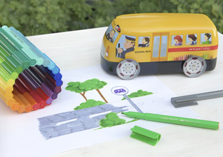FABER-CASTELL Fasermaler CONNECTOR PEN, 33er Schulbus