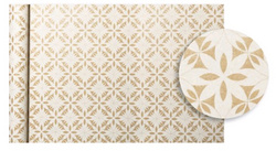 Clairefontaine Geschenkpapier Tiny Rolls Blumen weiß