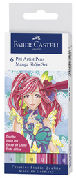 FABER-CASTELL Tuschestift PITT artist pen, 6er Etui