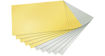 folia Fotokartonblock, DIN A4, 300 g/qm, gold und silber
