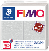 FIMO EFFECT LEATHER Modelliermasse, elfenbein, 57 g