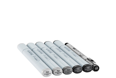 COPIC Marker sketch, 6er Set Sketching Grays
