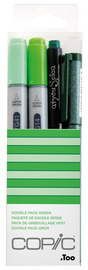 COPIC Marker ciao, 4er Set Doodle Pack Green