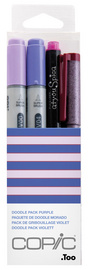 COPIC Marker ciao, 4er Set Doodle Pack Purple