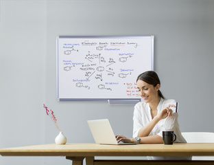Bi-Office Weißwandtafel New Generation, 600 x 450 mm
