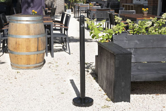 Securit Standaschersystem SMOKER POLE - Fuß, silber