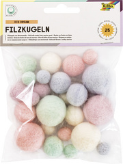 folia Filzkugeln HOLI FESTIVAL, Merinowolle