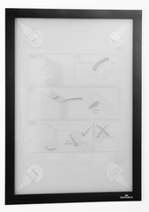 DURABLE Magnetrahmen DURAFRAME WALLPAPER A4, schwarz