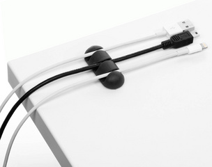 DURABLE Kabel-Clip CAVOLINE CLIP 3, 3 USB-Kabel, graphit