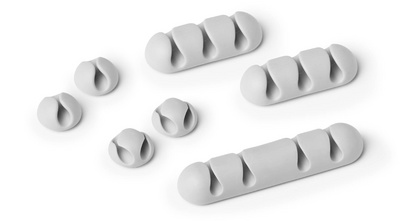 DURABLE Kabel-Clip CAVOLINE CLIP MIX, graphit, im Set