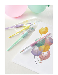 FABER-CASTELL Synthetikhaarpinsel-Set Pastell