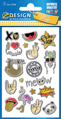 AVERY Zweckform ZDesign KIDS Puffy-Sticker Symbole