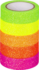 HEYDA Deko-Klebeband Neon Regenbogen, matt